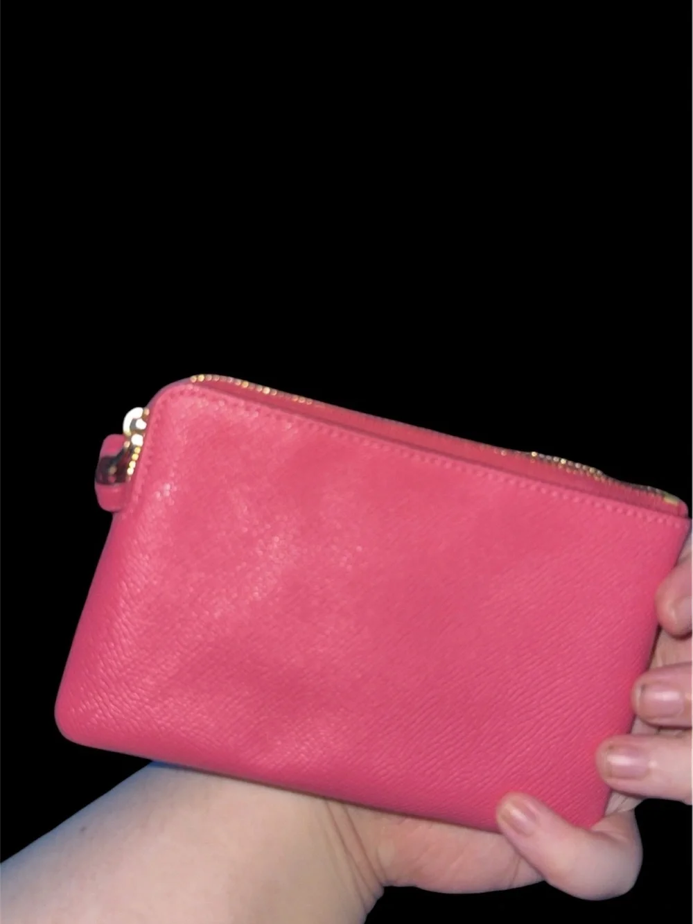 NWOT Coach Pink Leather Cardholder Wristlet